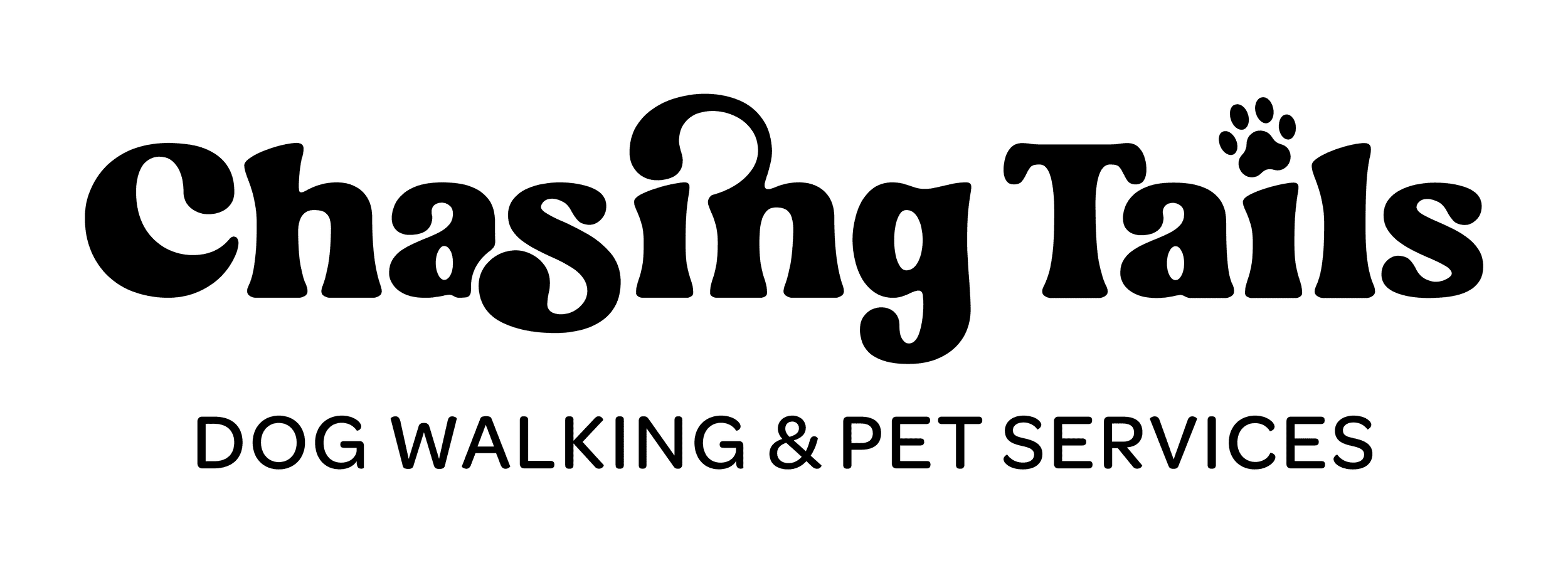 Chasing Tails Logo Black
